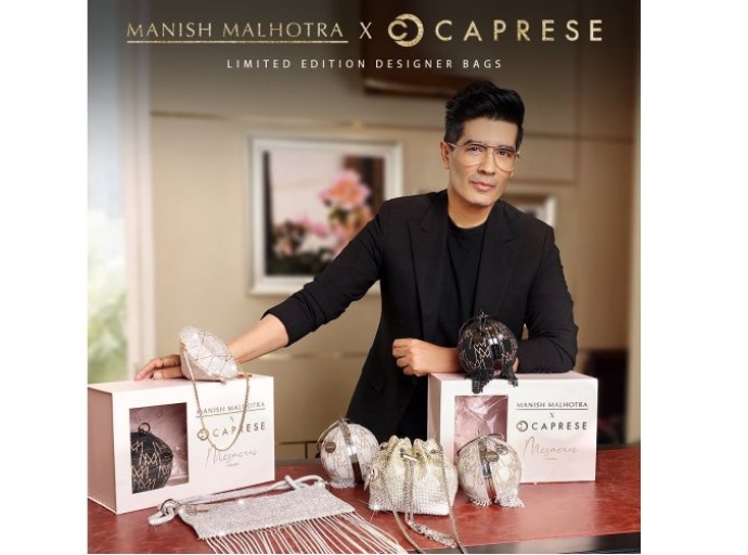 Caprese launches designer bags with Manish Malhotra